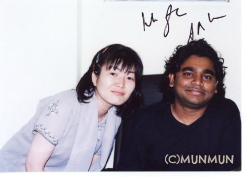 2001年8月にお会いできたときの写真。 （2003年12月のコンサートで再会したときにサインをいただいたもの）